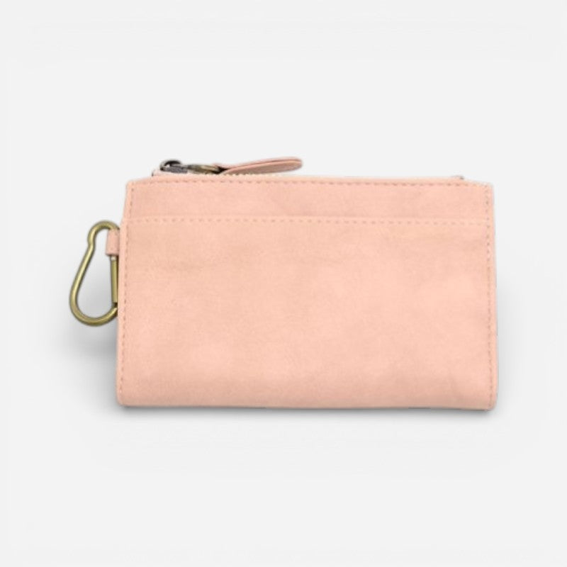 Bobbie Bifold Wallet With Carabiner Soft Pink