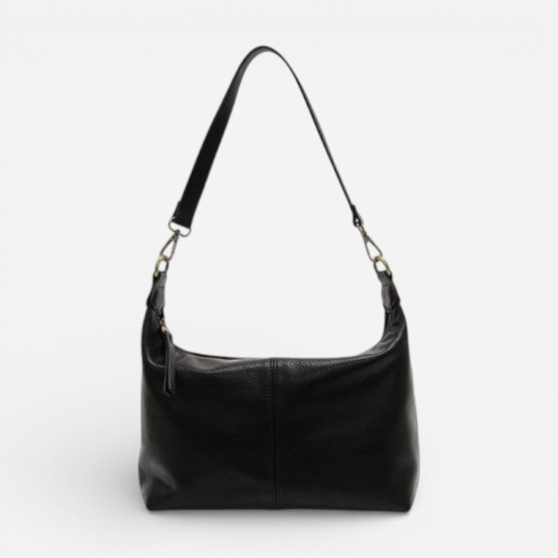 Danna Top Zip Crossbody Black