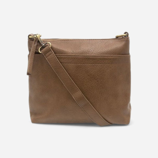 Layla Top Zip Crossbody Bag Fawn