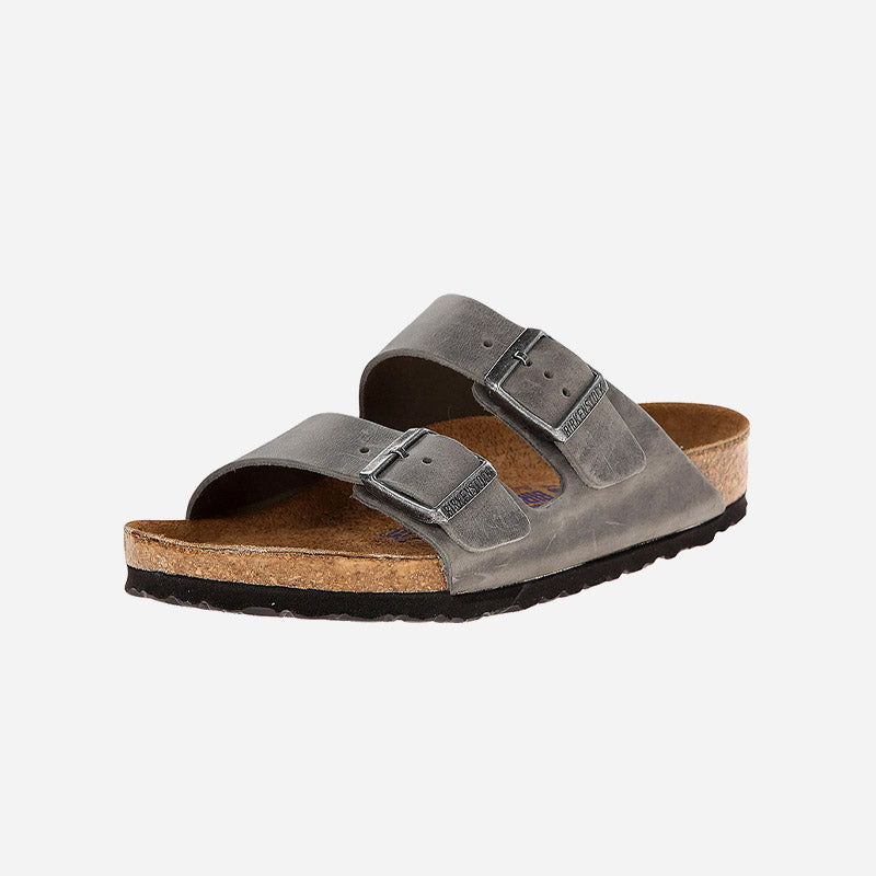 Arizona Soft Footbed Iron Oiled Leather Regular