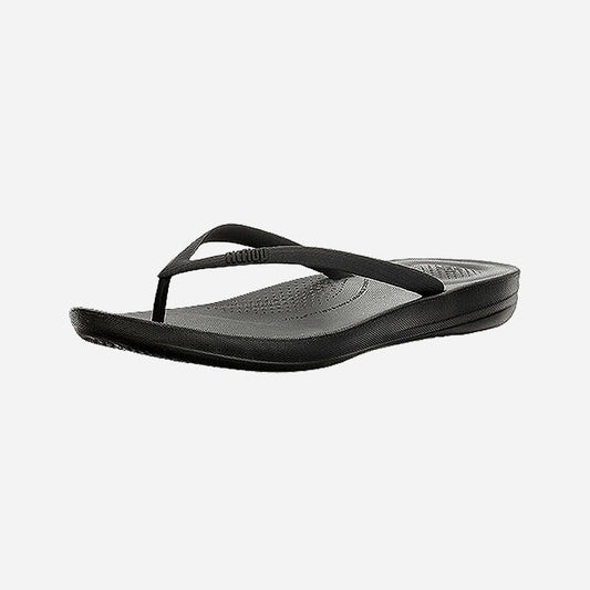 Iqushion Ergonomic Flip-Flops All Black